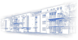 3D Architektur Visualisierung eines Geb&auml;udes