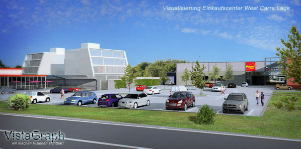 Visualisierung Einkaufszentrum, West Caree LAge