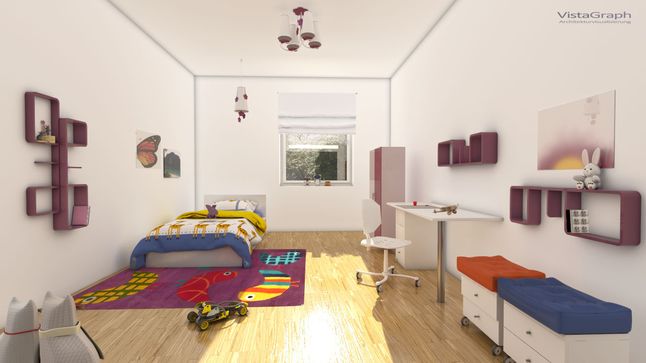 Kinderzimmer visualisierung