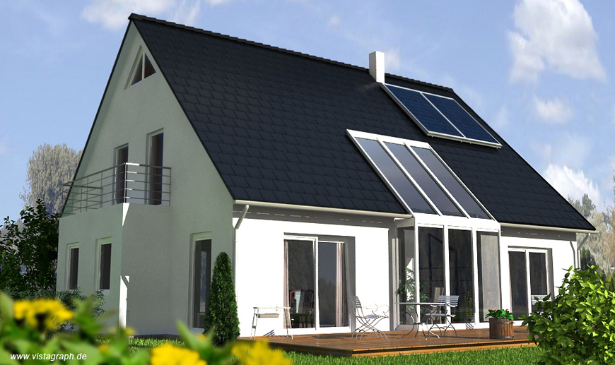 3D Geb?ude Visualisierung Wohn-Geb?ude